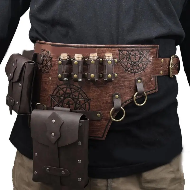 652F حزام منقوش حزام القرون الوسطى حزام متقن لزي LARP والاحتفالات للحفلات التنكرية والملابس اليومية