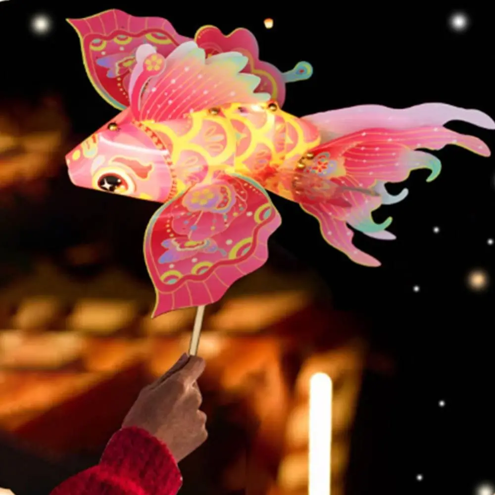 

Waterproof Handheld Fish Lantern Handheld DIY Handmade Mid-Autumn Festival Lantern Good Luck Ancient Style