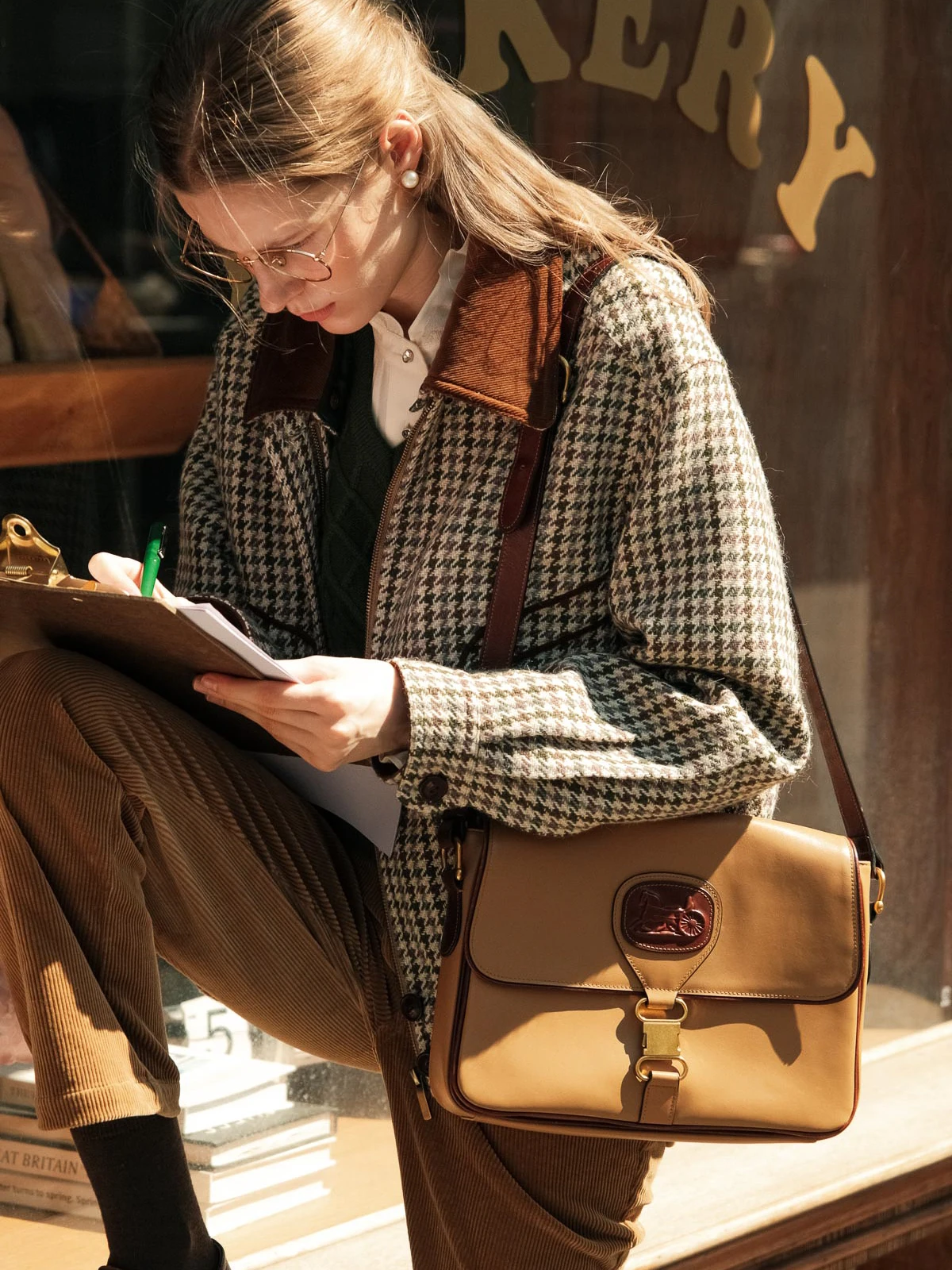 

JBT Classic Return Briti Gentleman Sle Detachable Double Collar Thi Prince of Ws Che Wool Jaet for Women