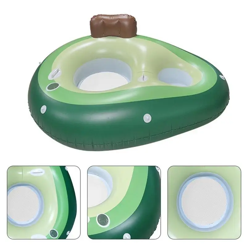 Pool Float Chair Float Inflatable Swimming Pool Lounge Pool Chairs Built Backrest S & Handles Pool Lounge Chairs Floaties For