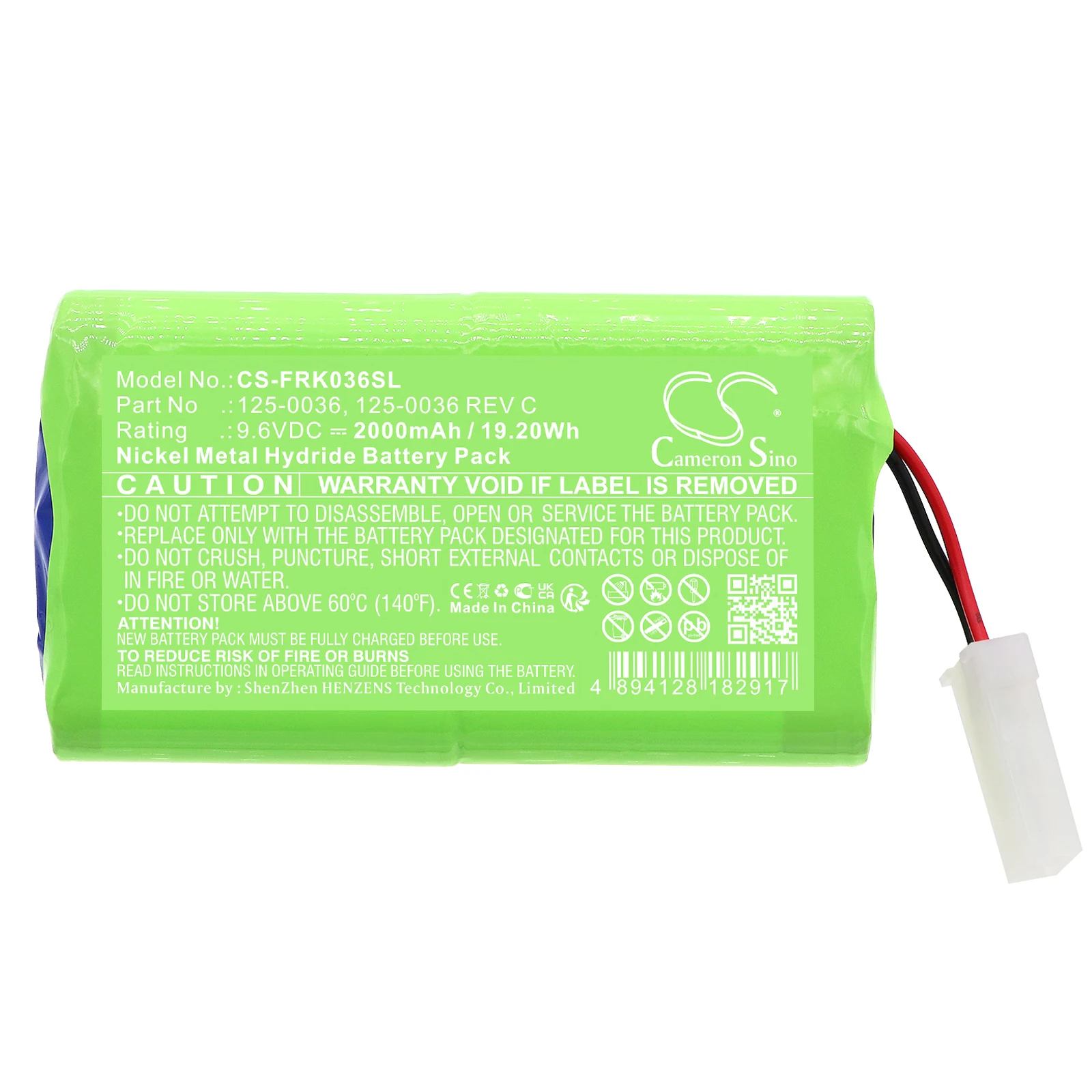 Equipment, Survey, Test Battery For Franklin Celltron Ultra Grid C090 Ultra 125-0036 125-0036 REV C 2000mAh / 19.20Wh