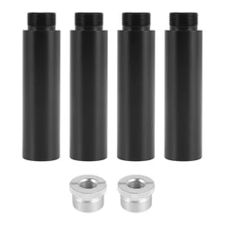 4Pcs Mic Stand Extension Tube, 5/8Inch Female to 5/8Inch Male Microphone Extension Rod for Desk Stands & Arm Stand
