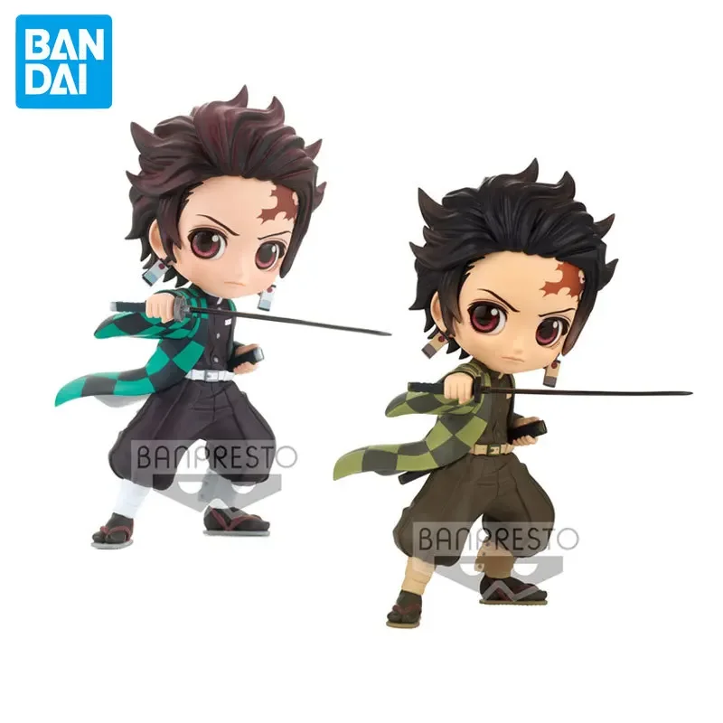 Bandai Demon Slayer Q Posket Kamado Tanjirou figuras de acción modelo de colección a estrenar genuino en estante