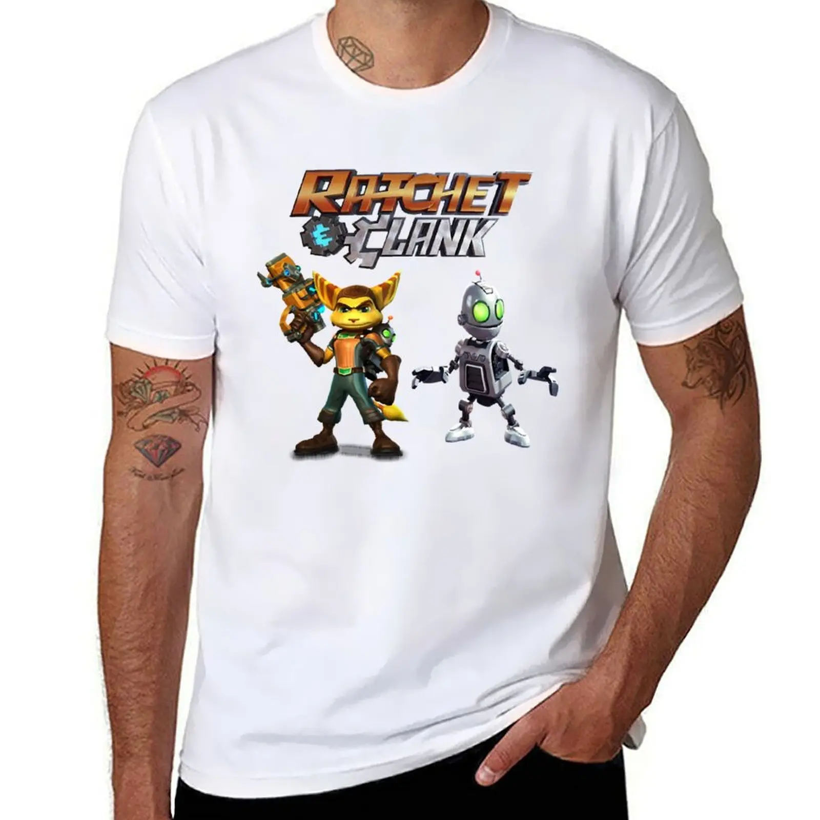 

Ratchet and Clank T-Shirt black cotton t-shirt plain for man package t shirts with prints T-Shirt