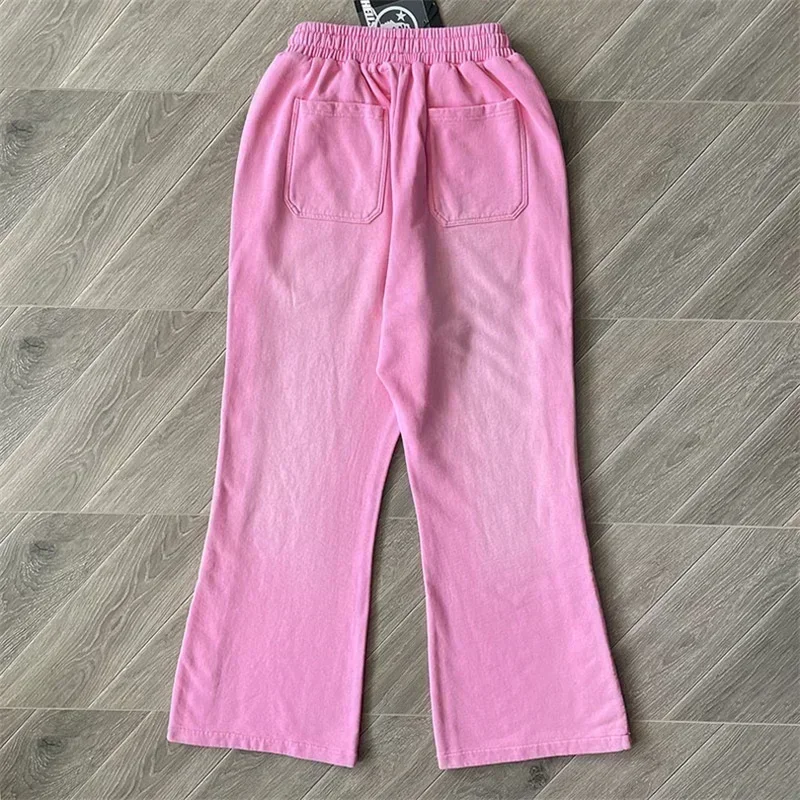 24ss Washed Pink Y2K Oversized Pants Men Women 1:1 Best Quality Joggers Sweatpants Tracksuit Set