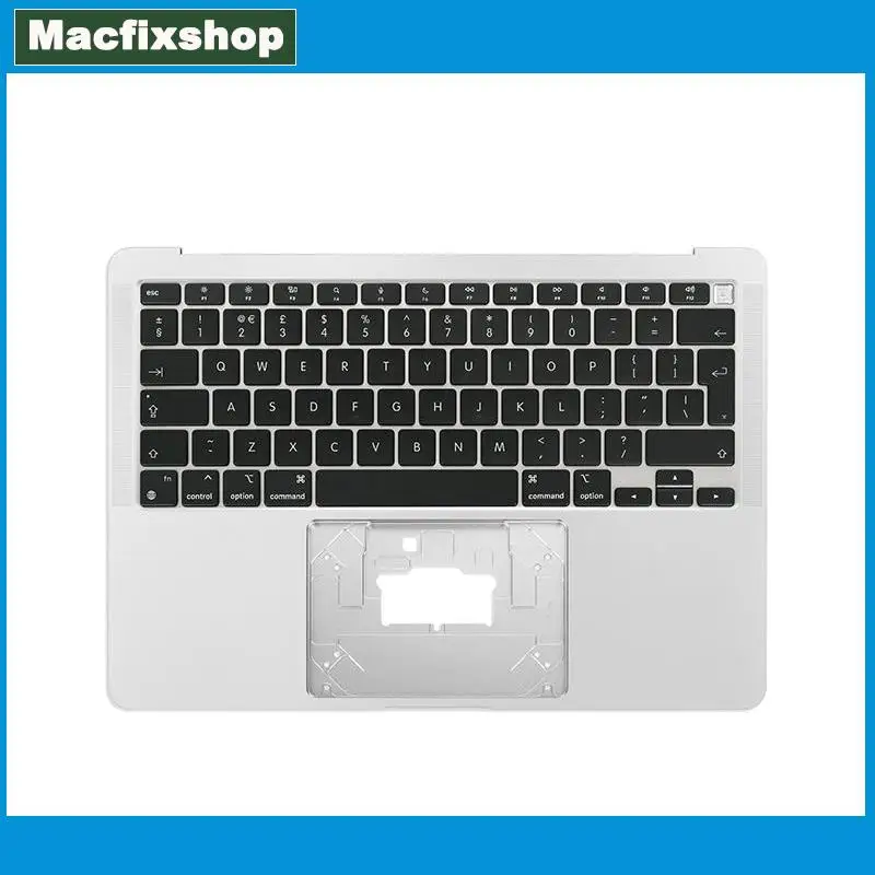 Imagem -03 - Topcase com Teclado para Macbook Air Eua Reino Unido Francês Alemão Espanhol Suíço Italiano Rosa Ouro Prata Cinza Rosa m1 A2337 13 Novo