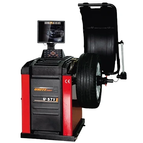 U-579 Wheel Balancer Machine With Automatic Measuring And High Precision Tyre Balancing Laser Light Wheel Balancing Machine