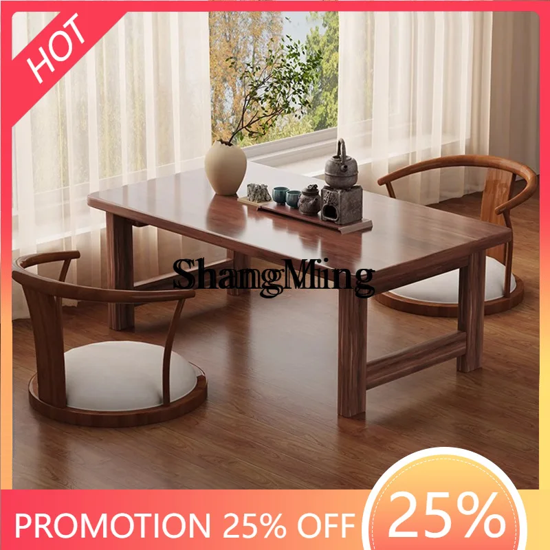 FG good-looking Chinese folding small table household balcony bay window table kang table tatami small coffee