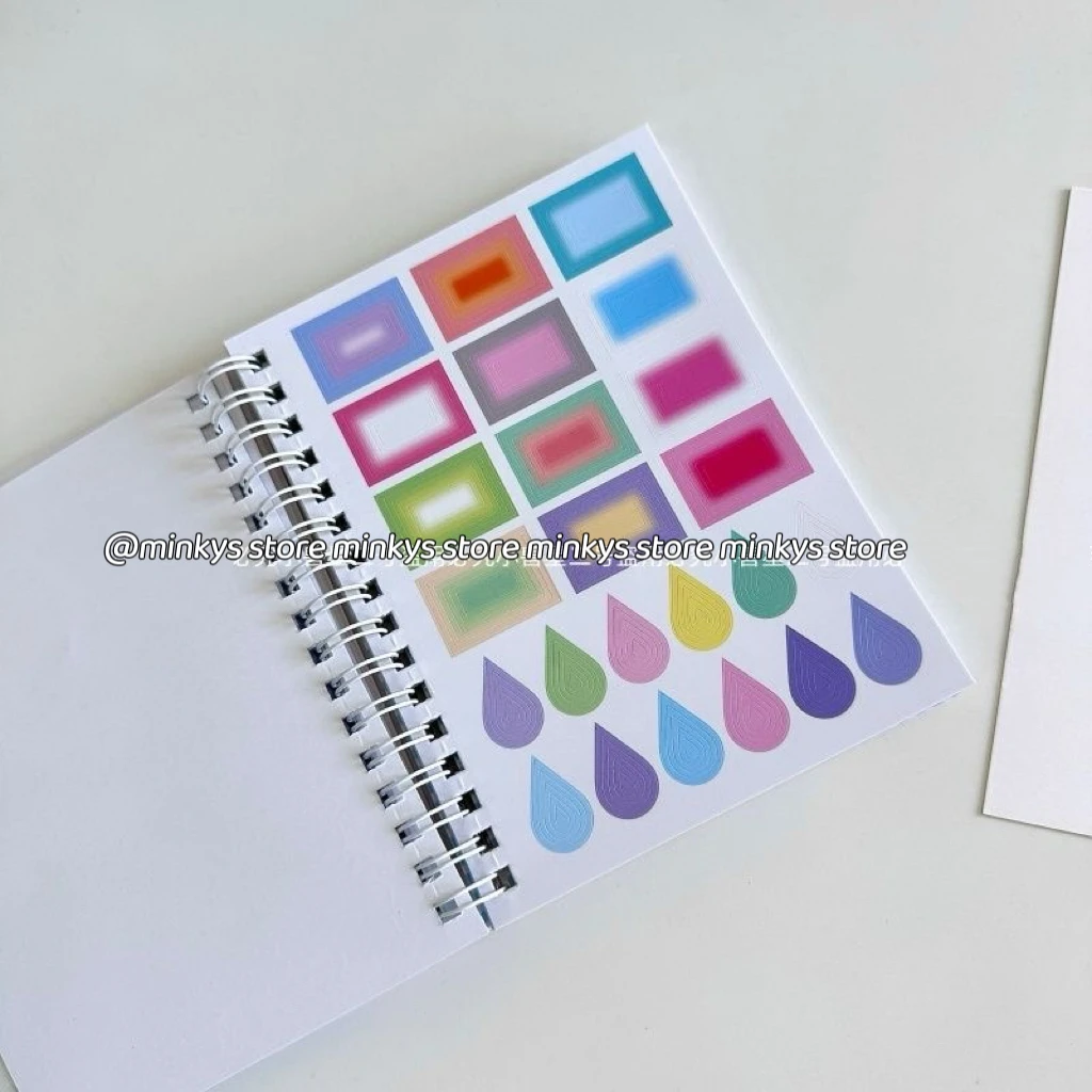 MINKYS وصول جديد 32 ورقة الموسيقى حلم الجناح ملصق مزخرفة كتاب الكمبيوتر المحمول مجلة Photocard ملصق كتاب الاطفال هدية #6