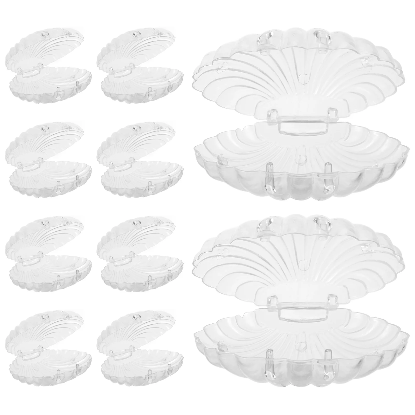

10 Pcs Small Seashell Jewelry Box Containers Storage Seashell Jewelry Storage Case ganizer Travel Favor Party Gift