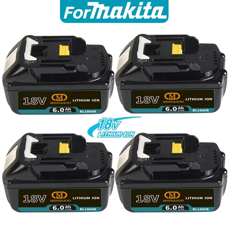 

Original For Makita 18V 6.0Ah Rechargeable Battery BL1850b BL1850 BL1860 BL1860 BL1830 BL1815 bl1840 Fast Charging Power Tool