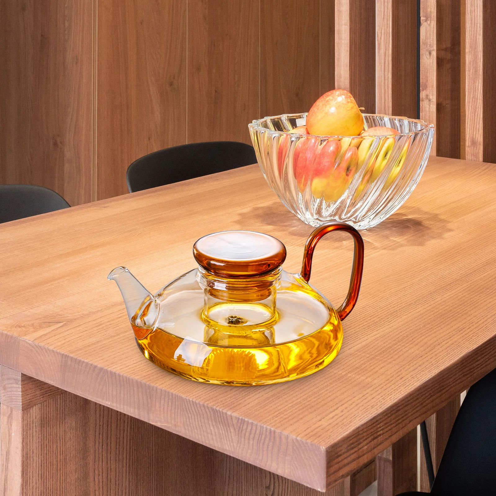 

Japanese Style Glass Teapot Kitchen Water Kettle Household Coffee Pot Lightweight Glass Tea Pot for Tearoom Use