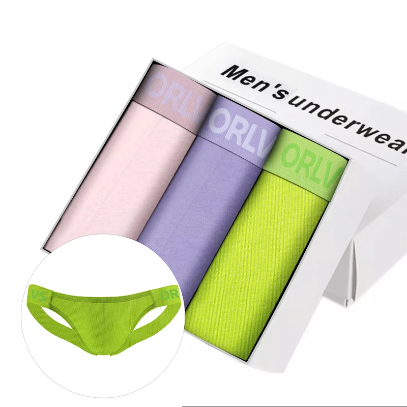

3 PCS Men's Modal Ultra-Thin Cooling Jockstraps U Convex Pouch Wide Elastic Waistband Slim Fashion Mixed Color Sexy Sport Underw