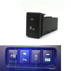 1PC Car Blue Parking Radar Sensor Button for Toyota Camry Prius Corolla Prado RAV4 accessories