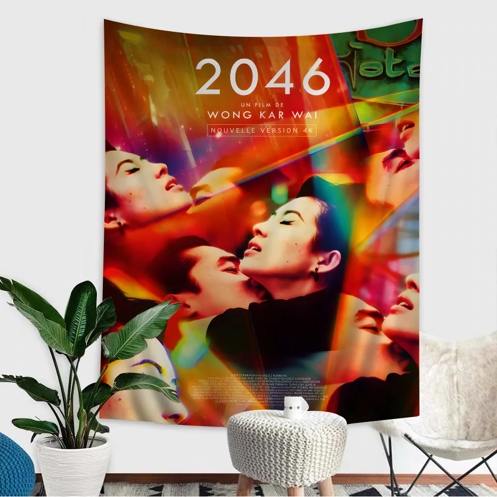 2046 Movie Tapestry Art Printing Japanese Wall Tapestry Anime Wall Hanging Home Decor