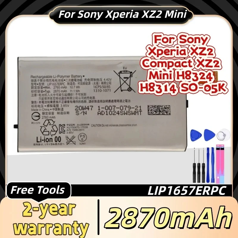 

LIP1657ERPC Replacement Battery For Sony Xperia XZ2 Compact XZ2 Mini H8324 H8314 SO-05K Mobile Phone+Free Tools