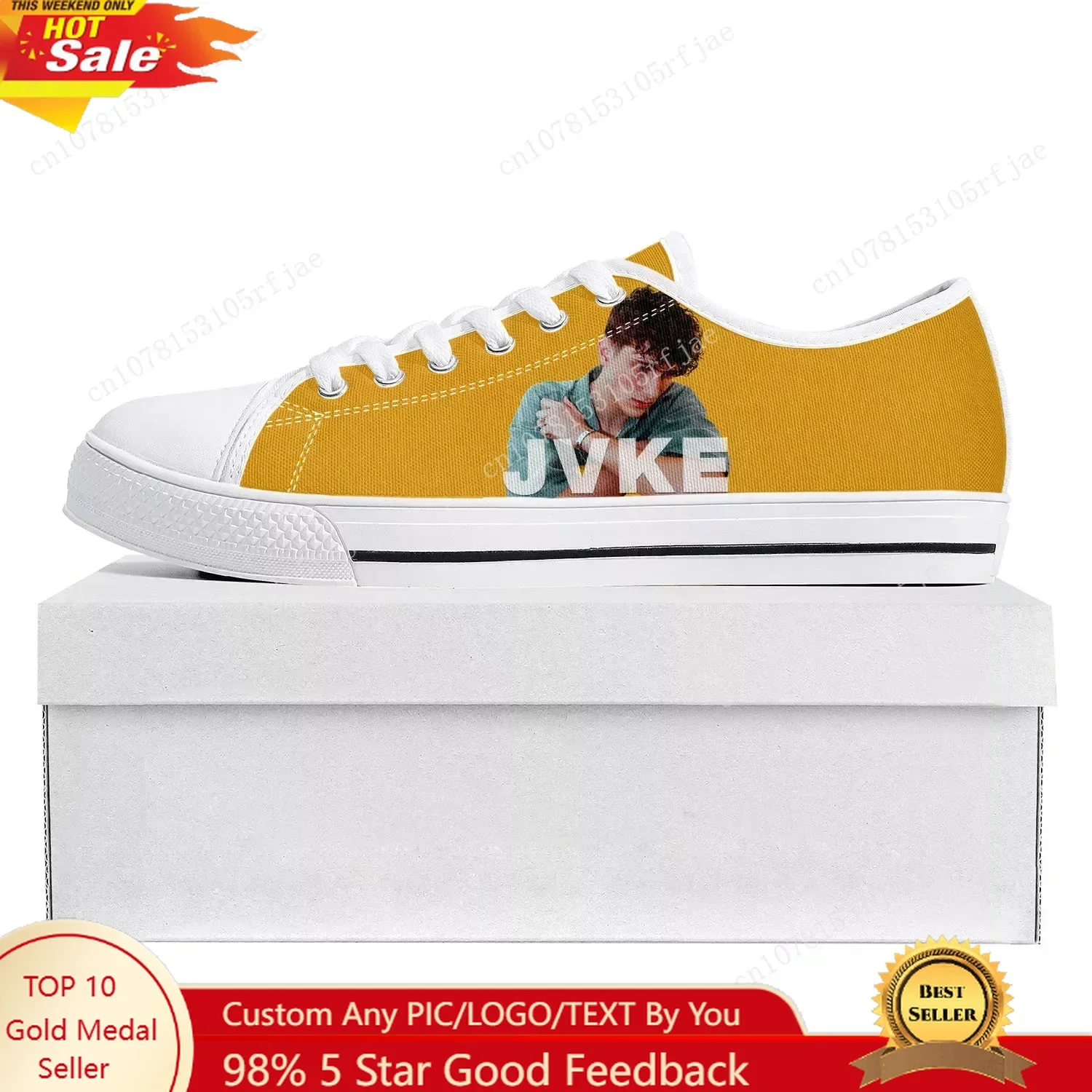 

JVKE Popular Singer Pop Low Top High Quality Sneakers Mens Womens Teenager Canvas Sneaker Prode Casual Couple Shoes Custom Shoe