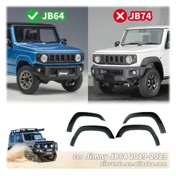 JB64 Fender Flare Wheel Eyebrow Round Arc Fender Mud Flaps Mudguards Splash Guards For Suzuki Jimny 2018-2024 JB64W Only