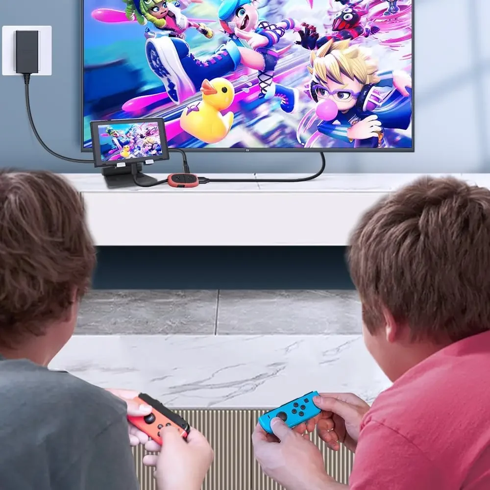 Przełącznik GAMINJA stacja dokująca stacja dokująca do telewizora do przełącznika Nintendo przenośna stacja dokująca USB C do 4K HDMI kompatybilny z