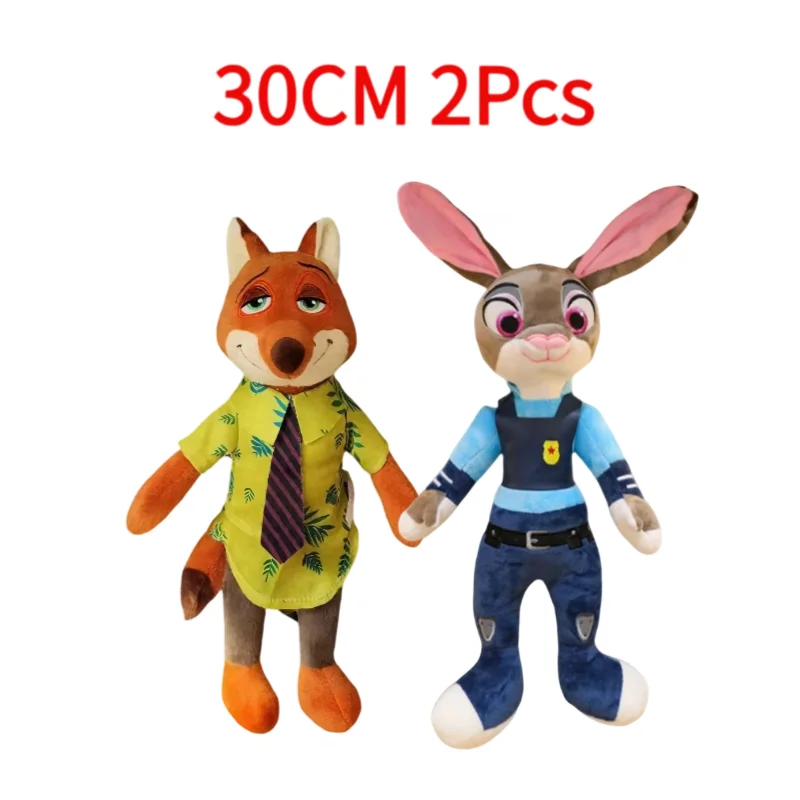 30Cm40Cm Kawaii Disney Zootopia Nick Wilde Judy Hopps Pluche Pop Speelgoed Anime Nieuwe Sofa Kamer Decoratie Kinderen verjaardagscadeau