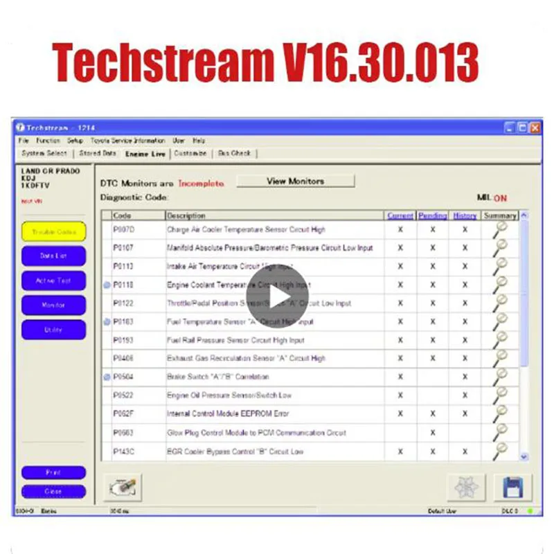 Newest V16.30.013 Techstream scan tool for Toyota Lexus and Scion diagnose customer setting programming ECM/ECU reprogramming