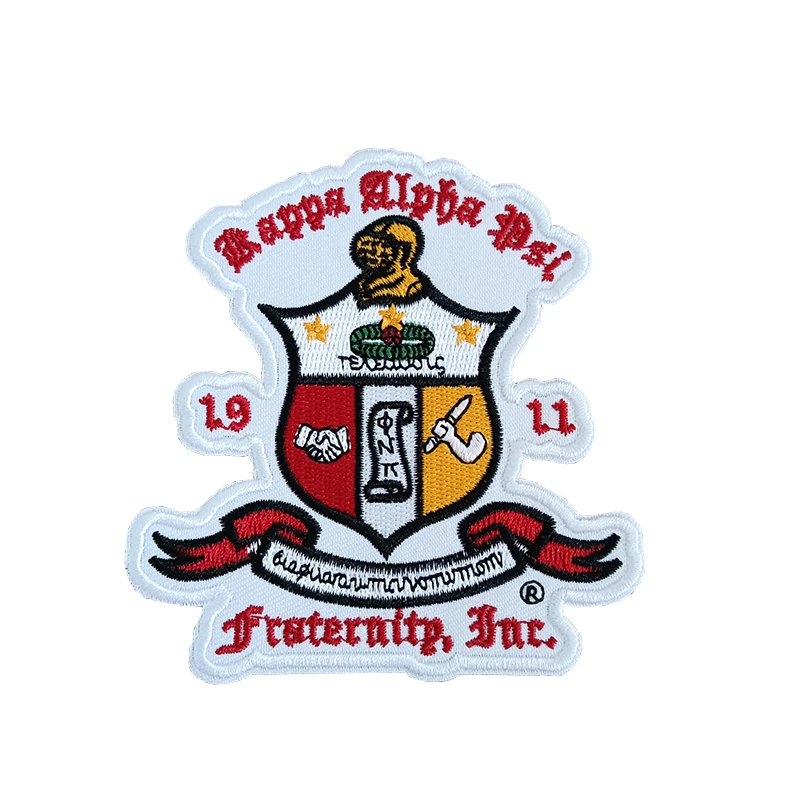 Kappa Alpha Psi Fraternity Guy with Cane Embroidered Appliqué Iron on Greek Blazer Jacket Patches, 4 \