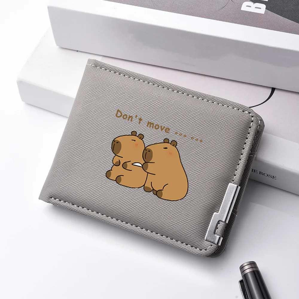 PU Leather Men's Wallet Cartoon Print Cute Boy's Wallet Multi-card Slot Credit Card Holder Man's Birthday Gift