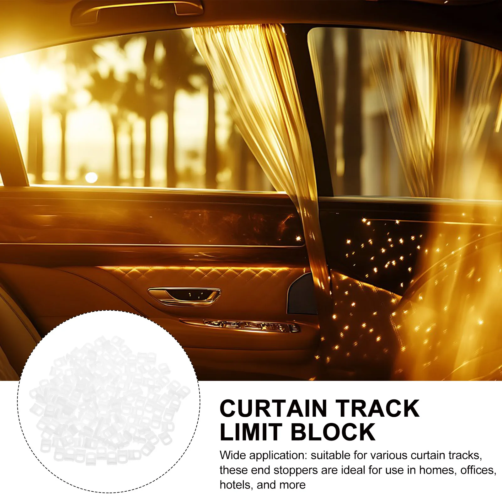 

150Pcs Curtain Track Roller Hooks Plastic Sliding Rail Gliders for Home Office Car Rv Quiet Smooth Sliding Curtain Track