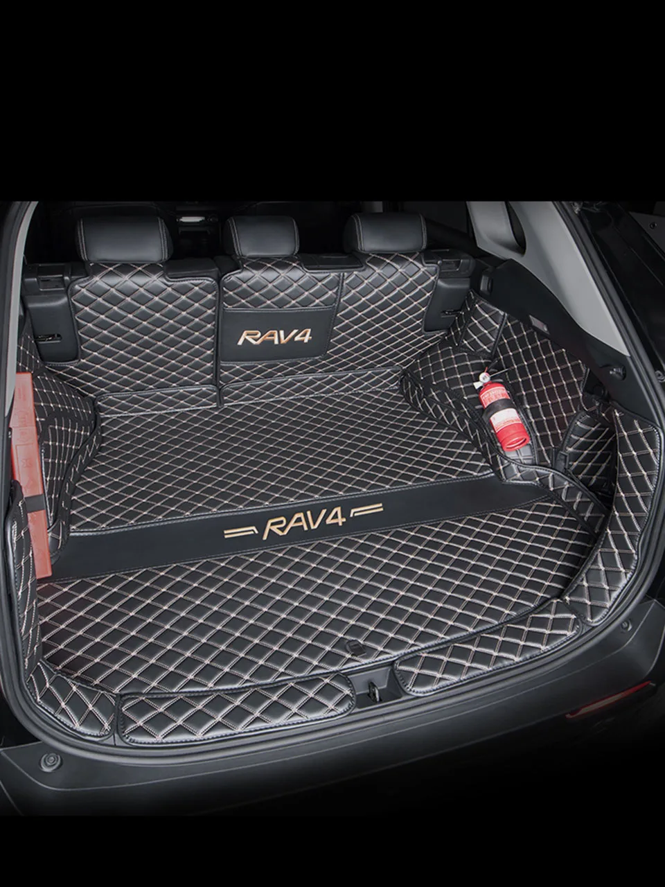 

For Toyota RAV4 2020 2021 2022 Car Trunk Covers Leather Autos Accessories Interior Waterproof Protection Mats Carpets Voiture