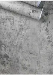 Waterdicht zelfklevend cementgrijs behang 8m vintage vervaagd gebarsten patroon muurstickers achtergronddecoraties