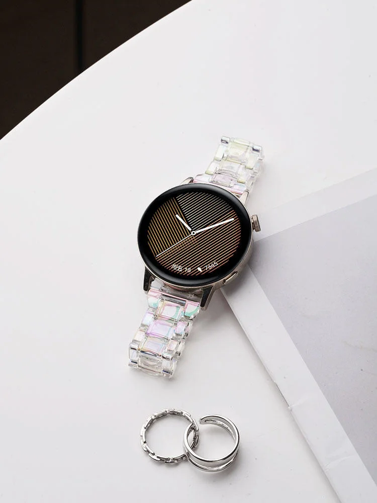 20-mm-Regenbogenarmband für Samsung Galaxy Watch 7/6/5/4/Active 2 (40 mm, 44 mm), Damenarmband für Amazfit GTS 2-2e-2mini-3. – Detail 36