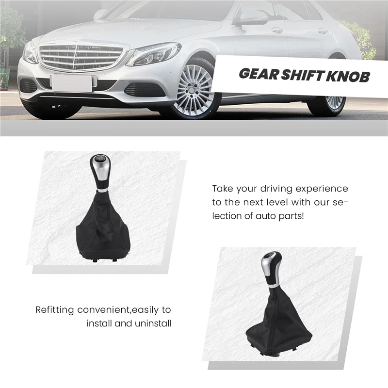 مقبض ناقل الحركة اليدوي المتين 6 سرعات لسيارة Mercedes Benz C-Class W205 2014-2021 E-Class W213 2016-2022