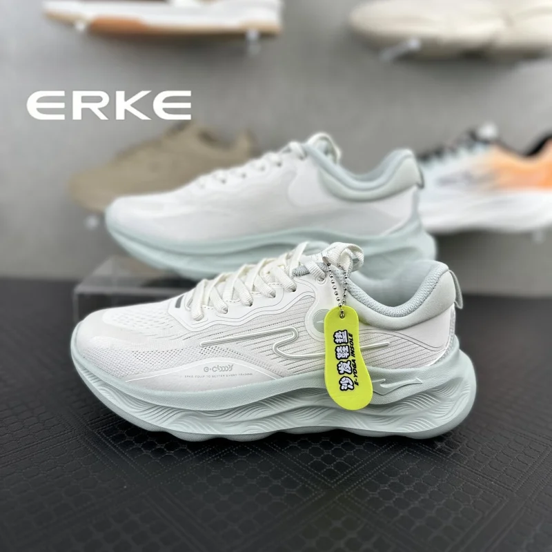 

Erke 2024 Autumn Men's And Women's Me Breathable Running oes Soft Bot Sofa Sle Sports Sneakers for Casual Jogging