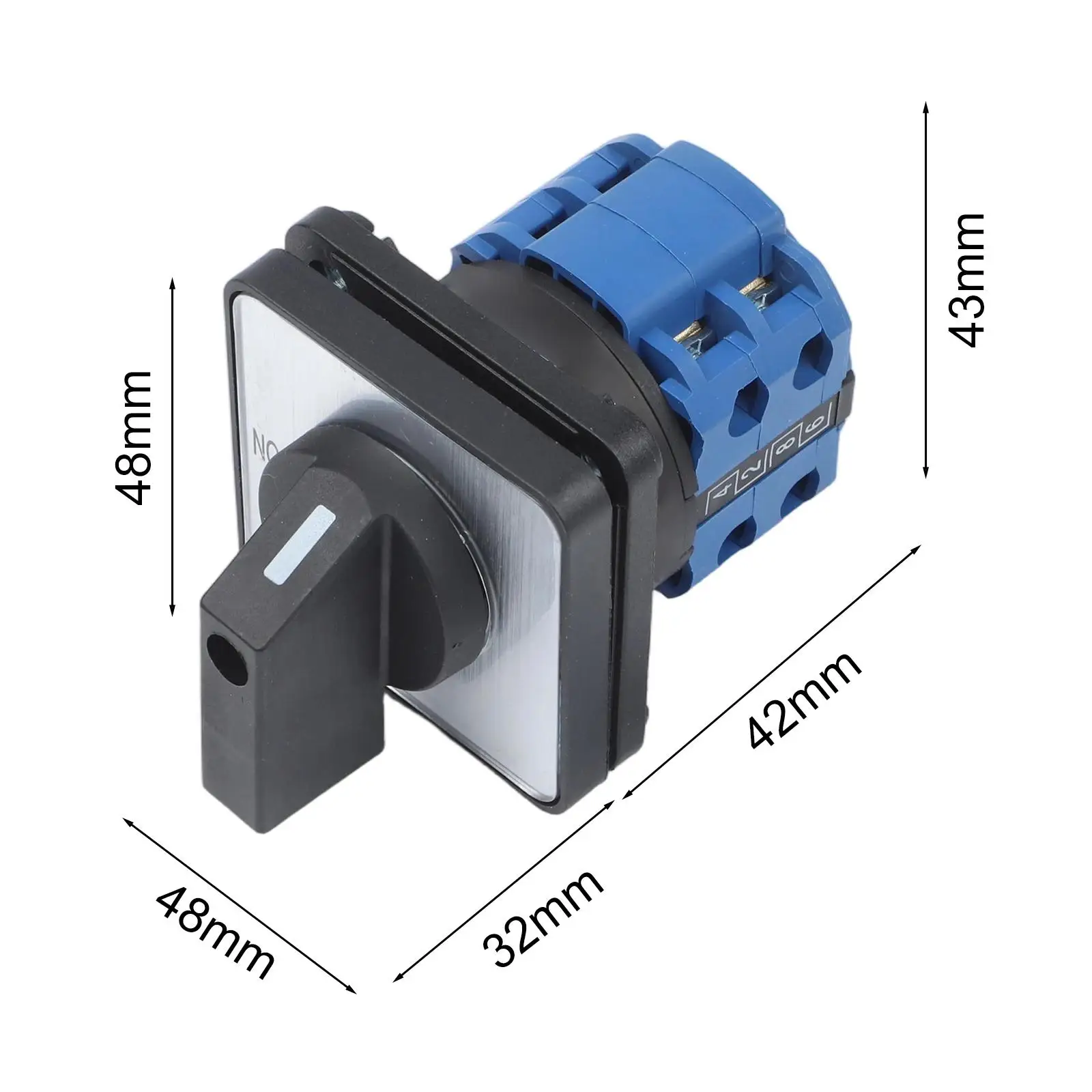 Rotary Cam Switch Unit 2 Position 4 Terminal 660V 20A for LW26-20 for Use in Electrical Testing and Monitoring