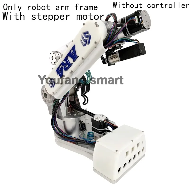 2KG Load 6 Dof Stepping Robotic Arm Frame with Stepper Motor Industrial Mechanical Arm Without Controller for AR4 AI Training