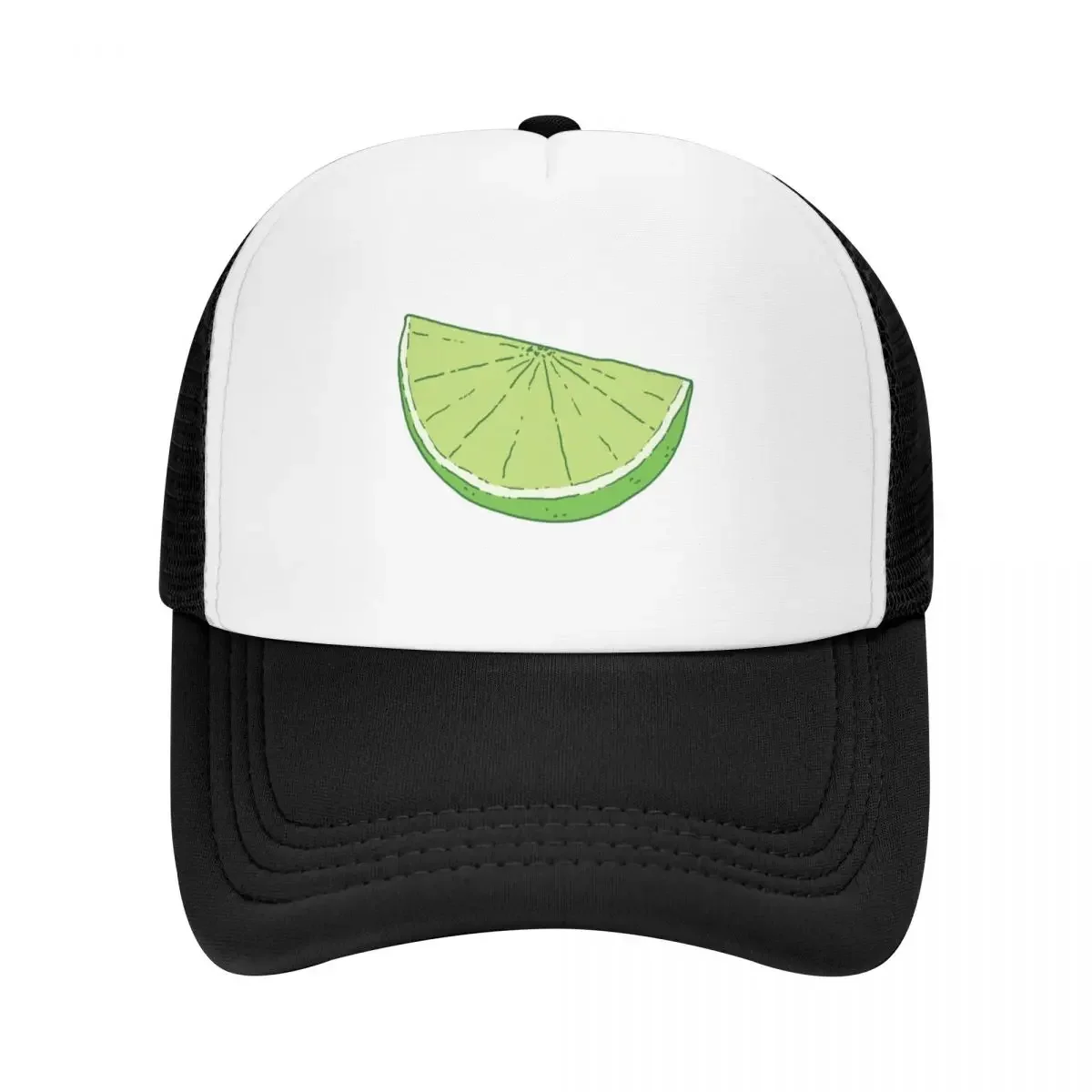 Colorful Slices of Lime Fruit Wedge Pattern Baseball Cap Brand Man cap Bobble Hat Rugby Elegant Women's Hats Men's