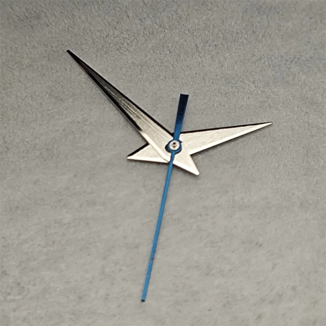 NH35 Lancette dell'orologio avanzate Lancette GS argentate per accessori per la modifica dell'orologio GS con lancette lucide a cinque lati luminose BGW9