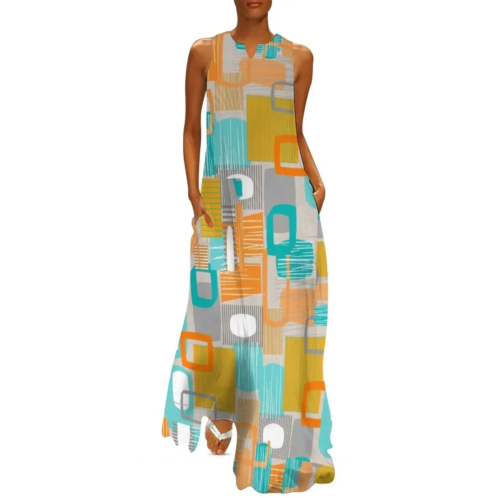 

Abstract in Motion Long Dress Party dresses clothes women's fashion dresses Party dresses for women Dress