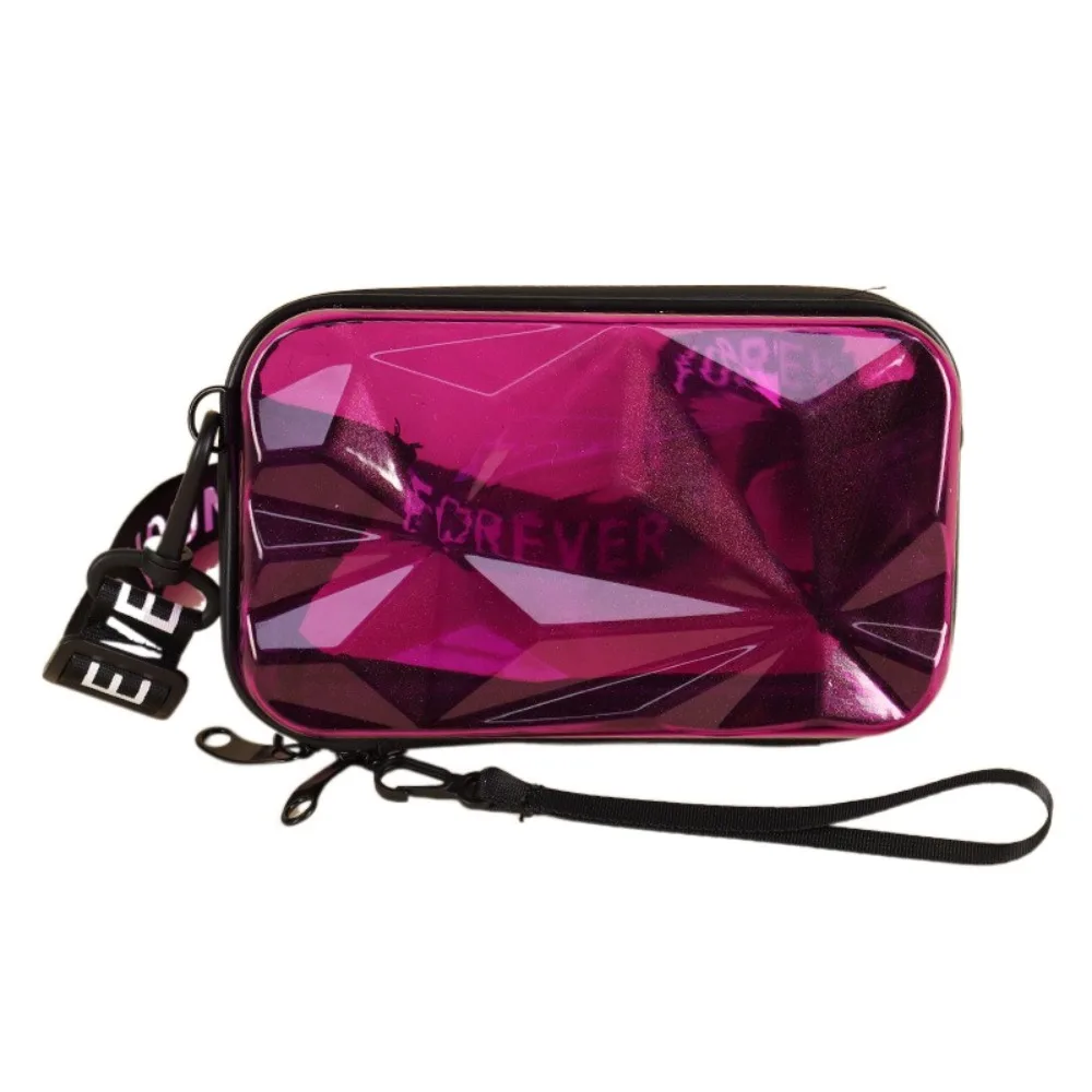 

7-дюймовая женская сумка в форме чемодана, мини-водонепроницаемая твердая косметичка, легкая спортивная сумка через плечо на молнии для девочек/женщин