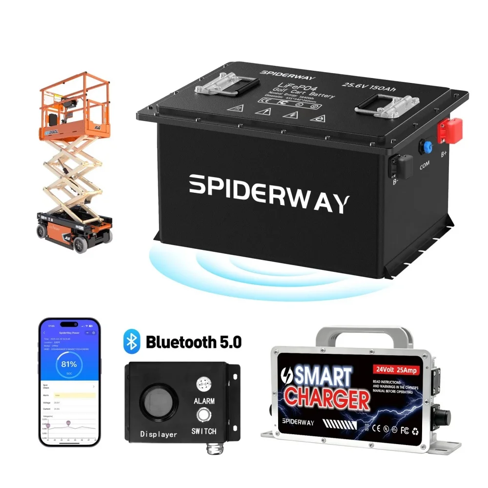 

Литий-железо-фосфатный аккумулятор LiFePO4 24В (25.6В) 150Ач для подъемников Genie GS 1530, 1532, 1930, 2632