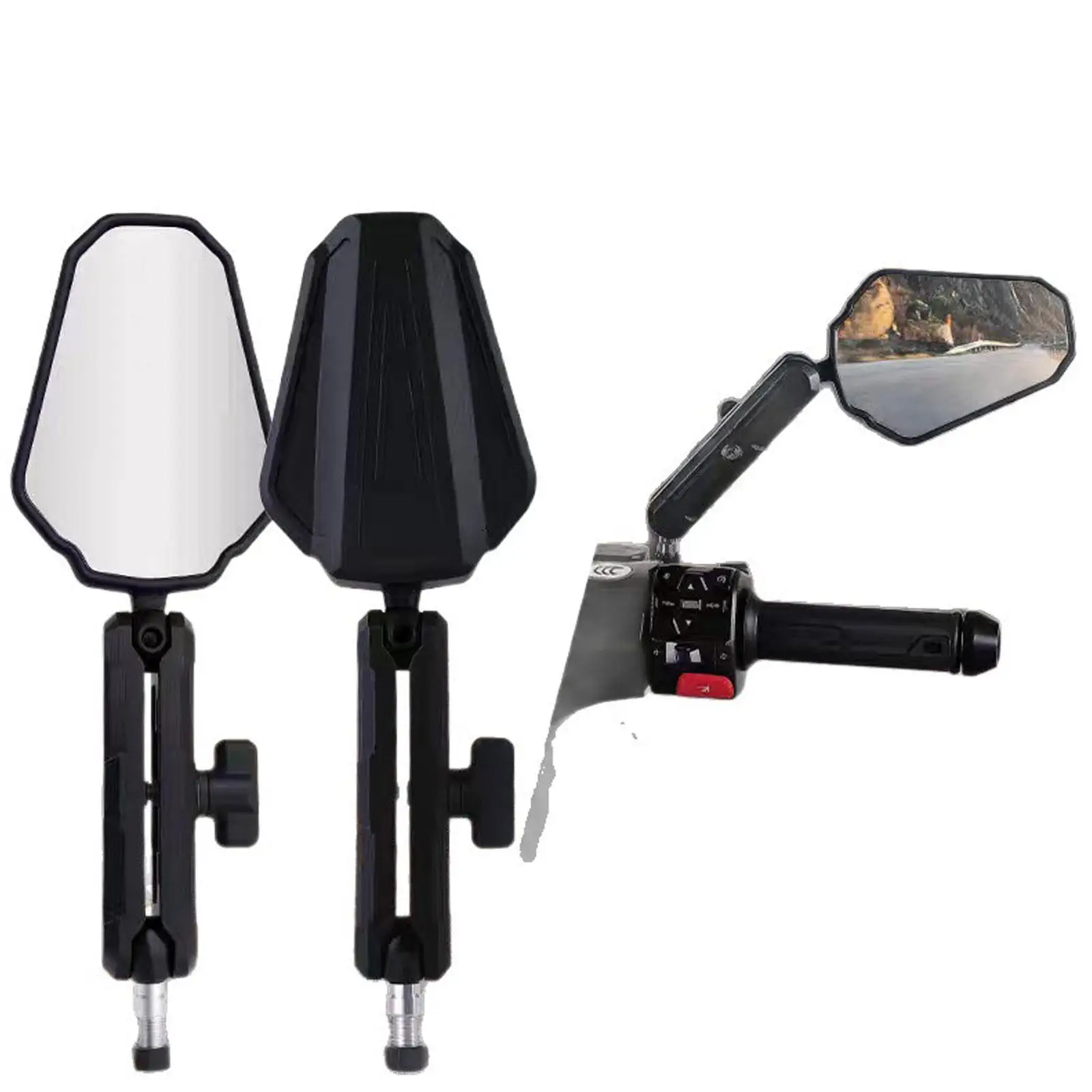 

Motorcycle Rear View Mirrors 360° Adjustable Motorbike Mirrors