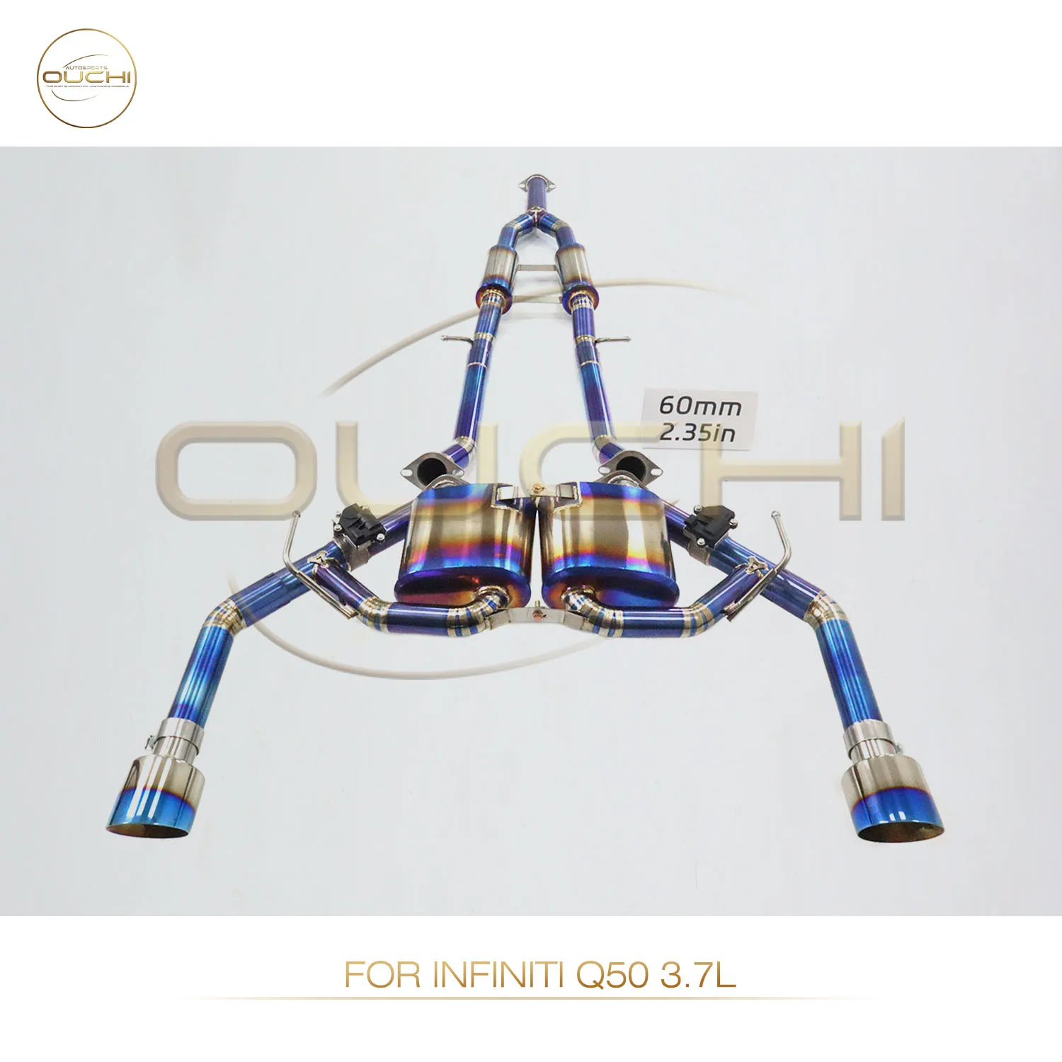 

Race Ti выхлоп для системы Infiniti Q50 3,7 л Cat-Back с клапаном, максимальное усиление конской мощности, глубокий ревущий тон, простая установка