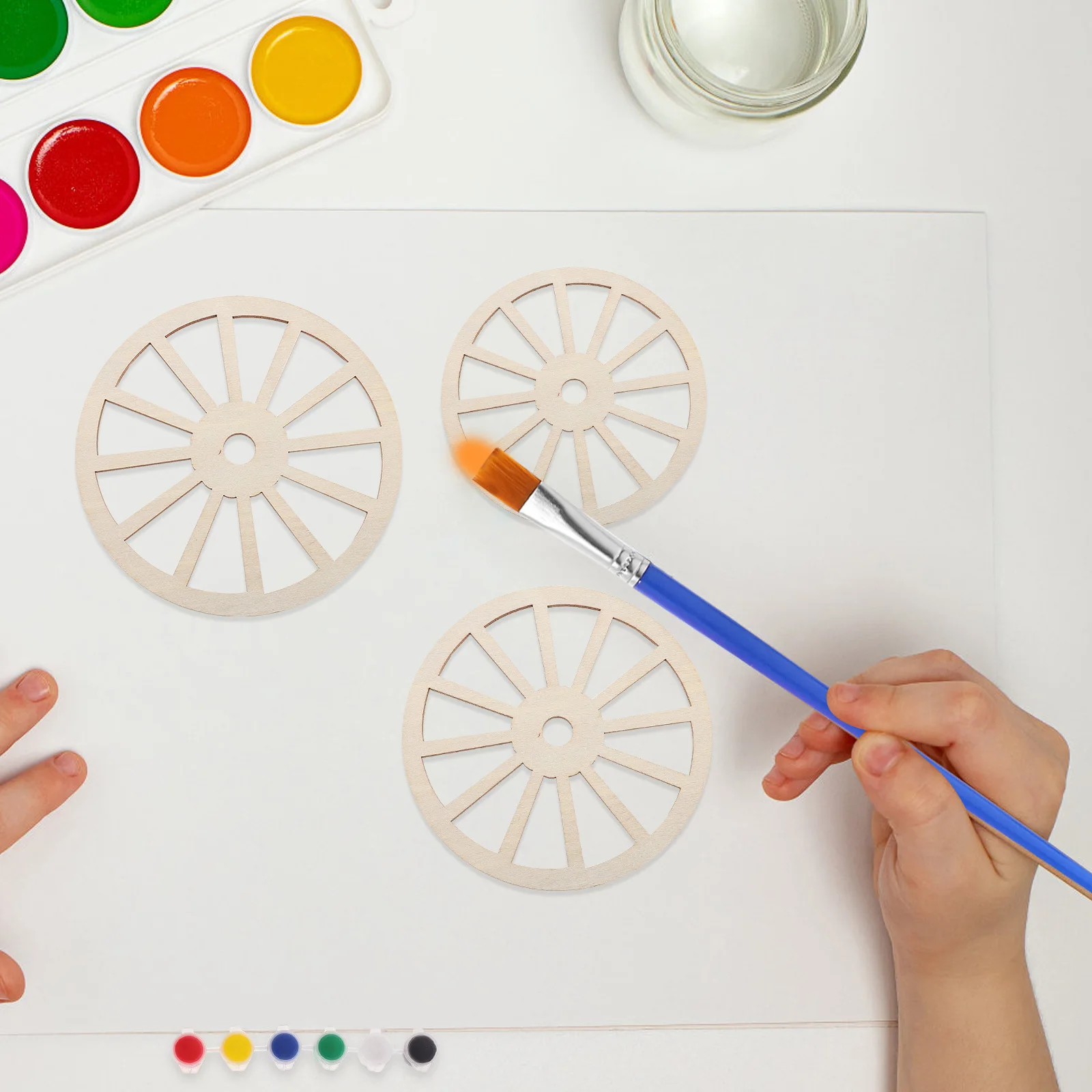 

60 шт. деревянные украшения с шестернями, незаконченные ломтики с отверстиями, диски из натурального дерева для поделок своими руками, деревенский настенный декор, винтажный