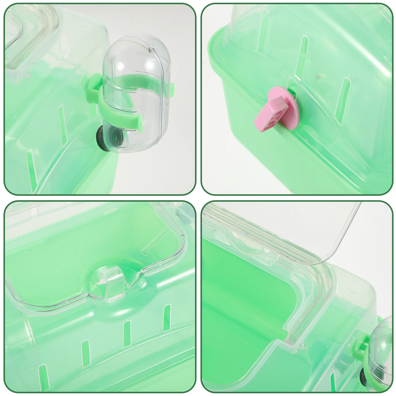 قفص منصة الفئران الإبداعية للهامستر القزم، فيلا الحيوانات الأليفة شفافة كبيرة مع عجلة التمرين، صينية قابلة للإزالة، حيوان صغير