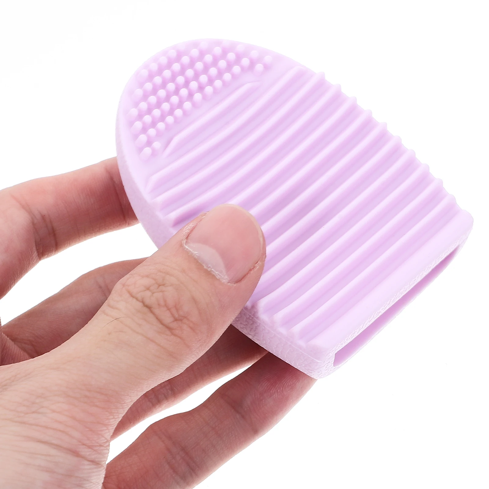 

6pcs Silicone Makeup Cleaner Reusable Beauty Cleaning Pad Durable Scrubber Travel Gym Family Use Makeup Brush Scrubber