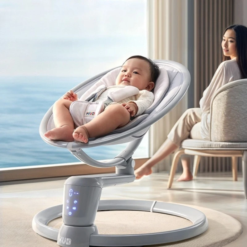 

Lightweight Baby Swing with 3 Modes & 5 Speeds, Baby Rocker with Music Speaker Remote Control Baby Electric Rocking Chairs