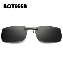 BOYSEEN Polarized Clip Sunglasses Driving Day Night Vision Lens Unisex Sport Fishing Myopia Glasses Men Women Travel Outdoor