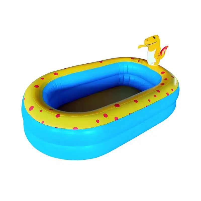 Children Swimming Pool Inflatable Spray Pool Foldable Baby Bathtub Outdoor Dinosaur Sprinkler Game Pad Kids Water Toys dropship