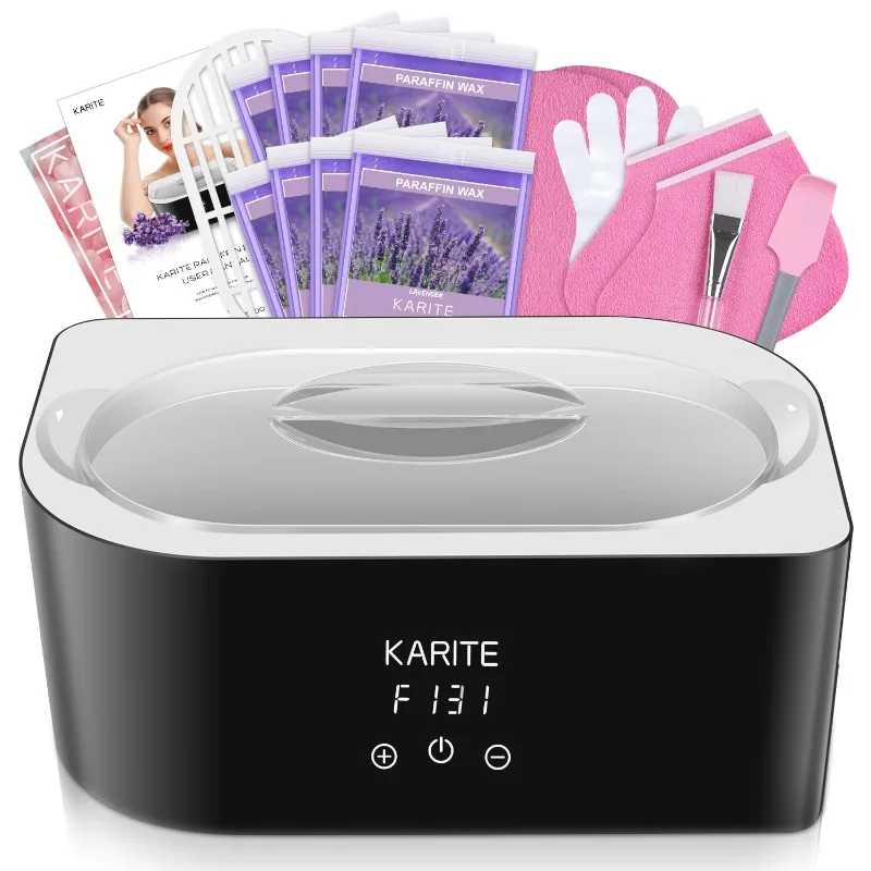 Paraffin Wax Machine for Hand and Feet - Karite Paraffin Wax Bath 4000ml Paraffin Wax Warmer Moisturizing Kit Auto-time