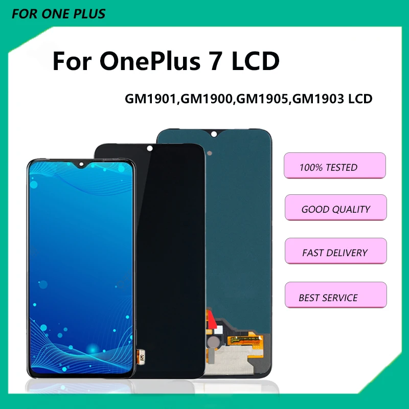 Original AMOLED For OnePlus 7 LCD Display Touch Screen Digitizer Assembly Replacement For GM1901 GM1900 GM1905 GM1903 LCD Displa